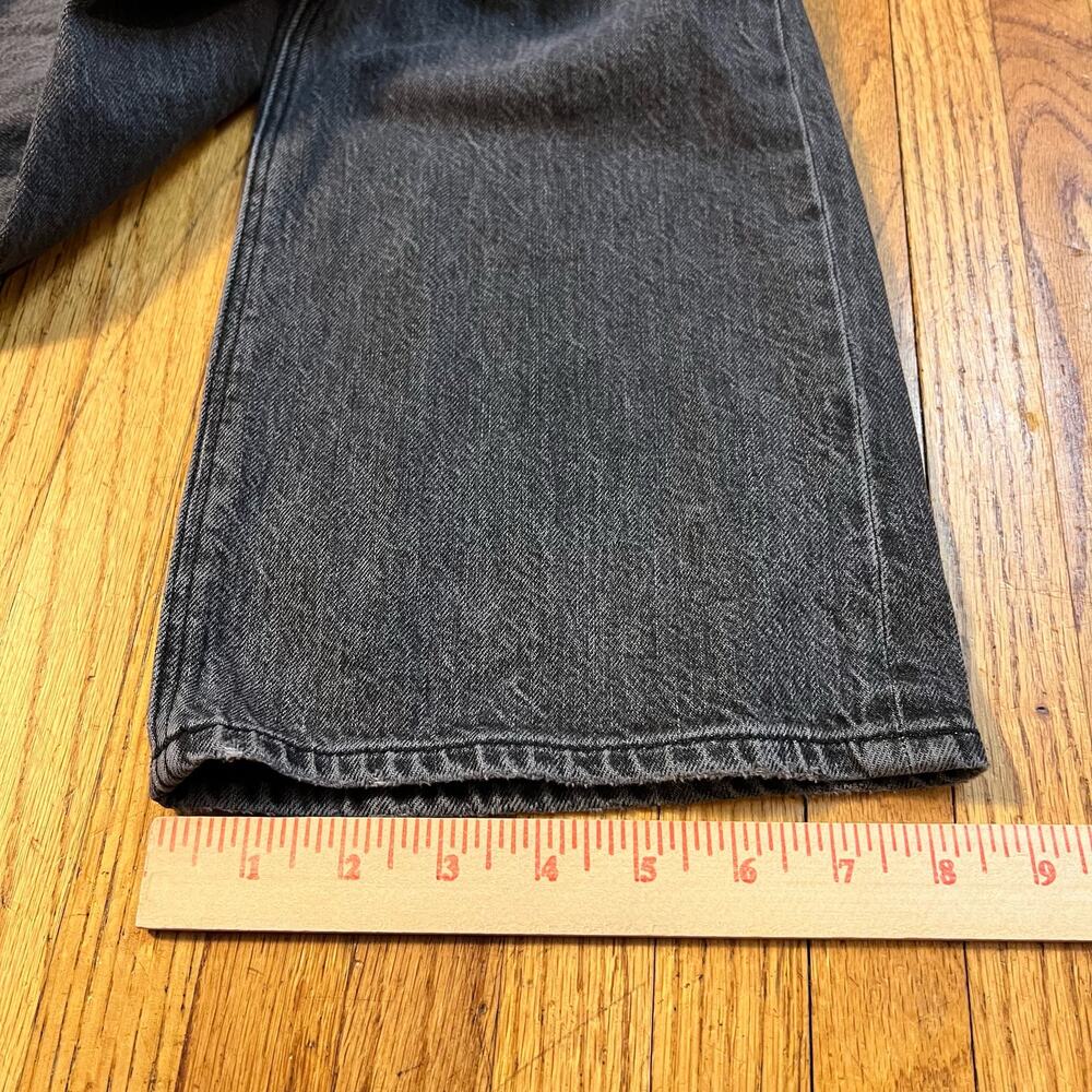 American Eagle Jeans Womens 6 Short Faded Black 90s So Stout Straight Pants - Picture 9 of 11
